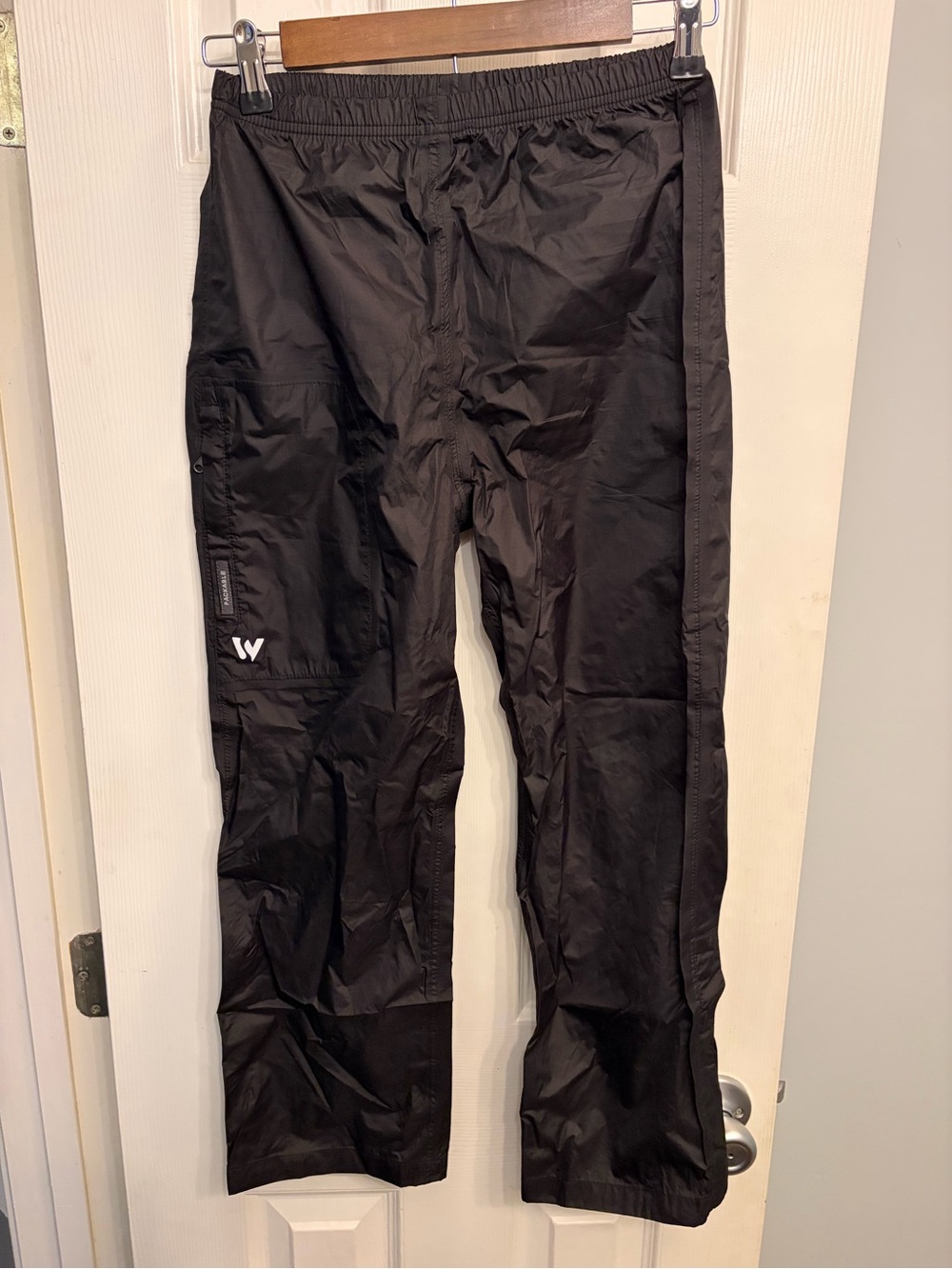 White Sierra Black Youth Rain Pants
